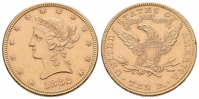 USA, 10 Dollars 1882