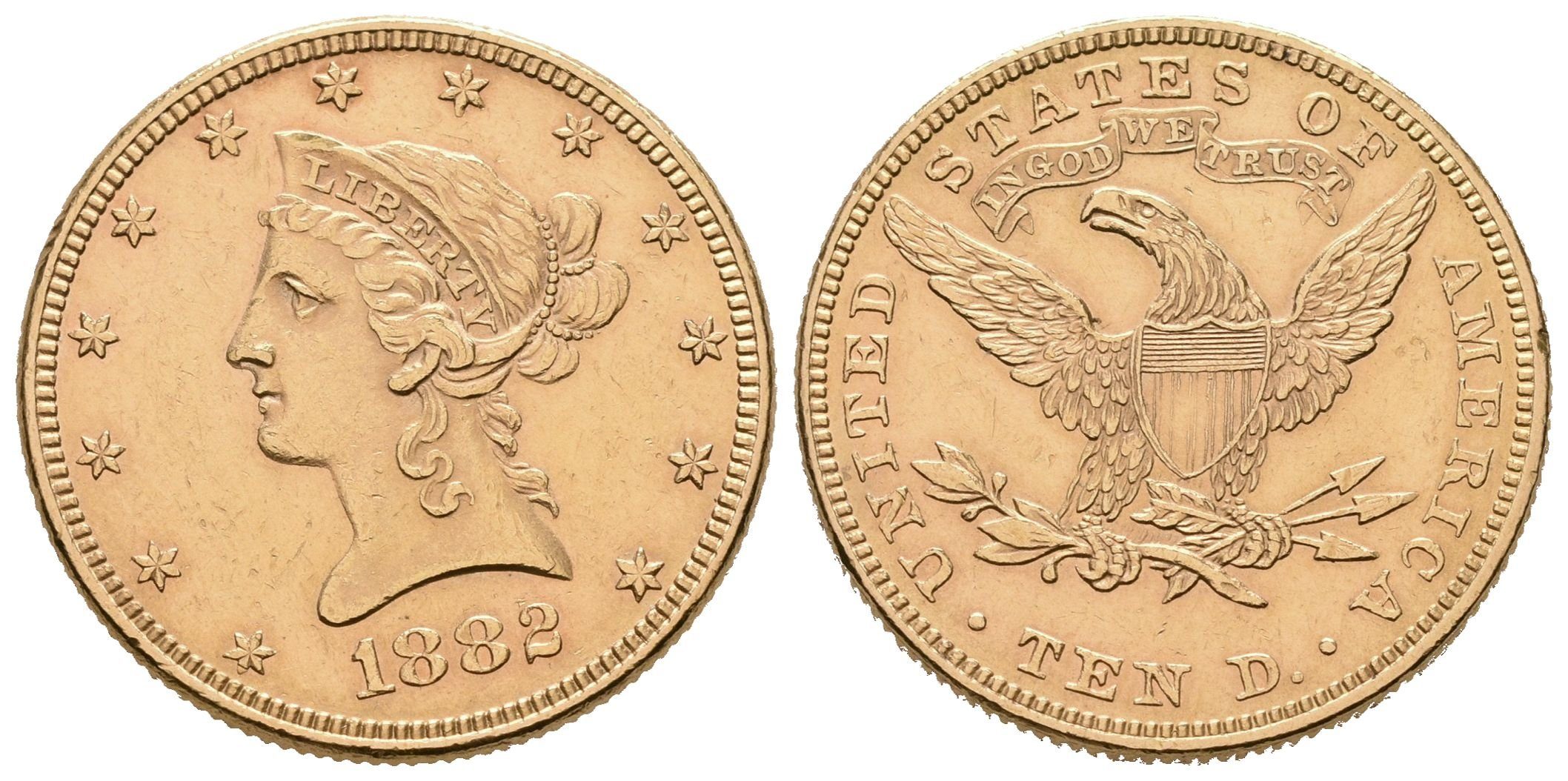 USA, 10 Dollars 1882
