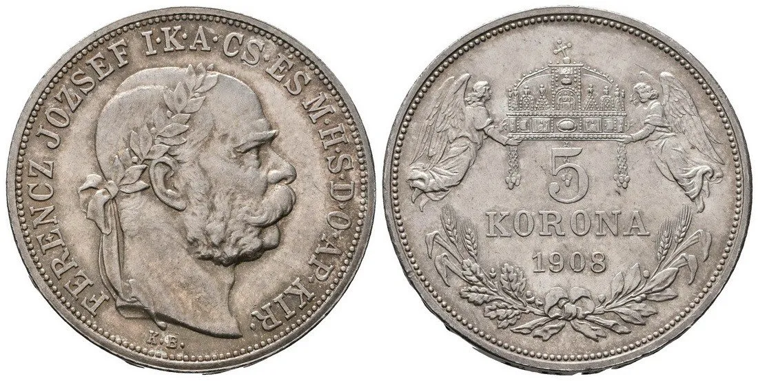 Korunová měna, 1892 - 1918 — 1