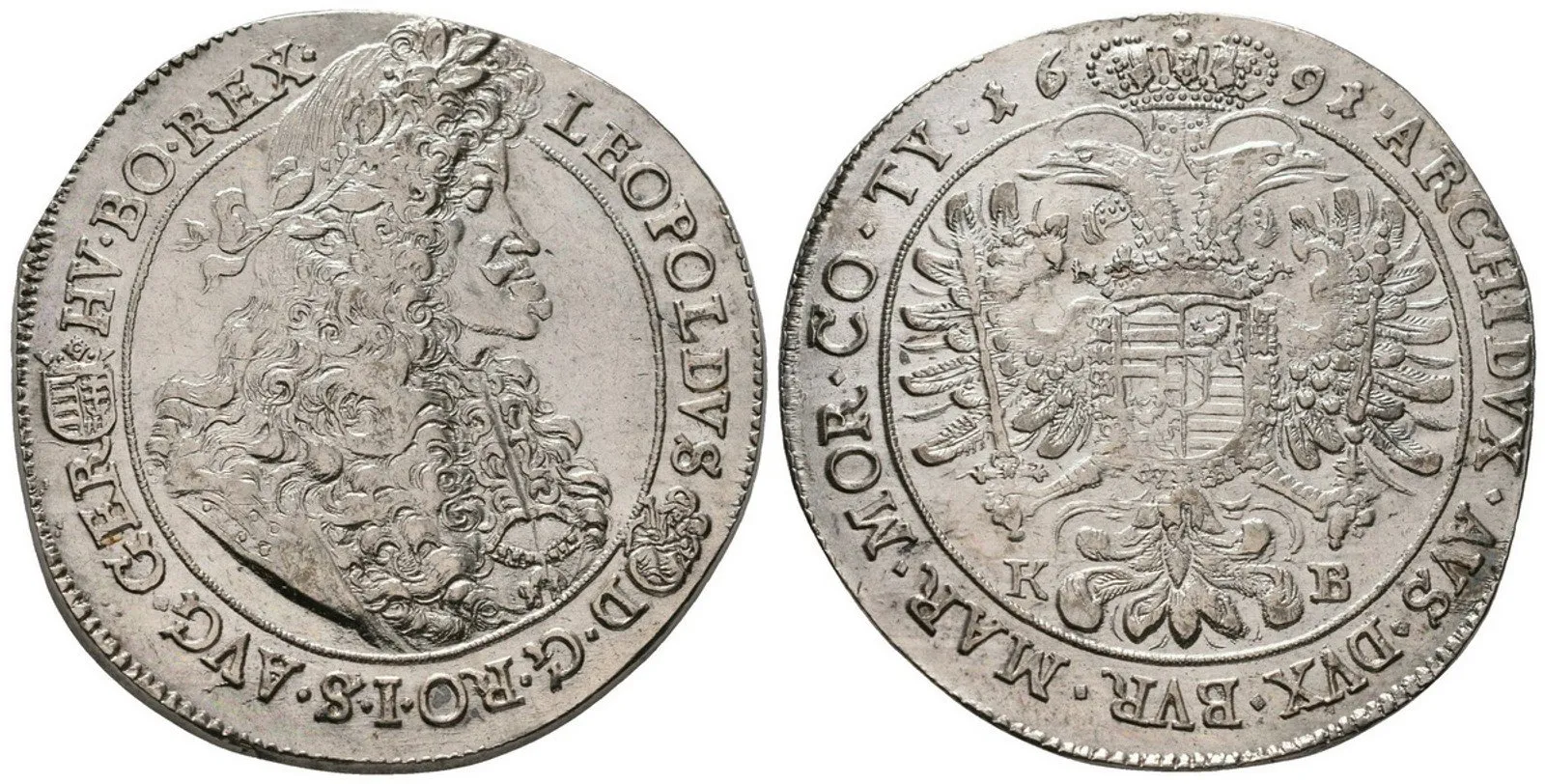 Leopold I., Tolar 1691 KB, Kremnica