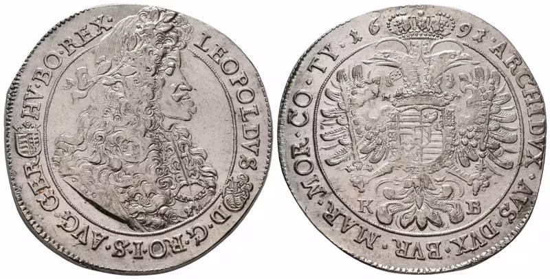 Leopold I., Tolar 1691 KB, Kremnica
