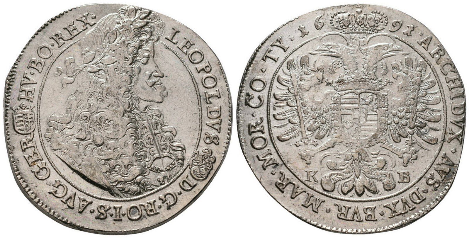 Leopold I., Tolar 1691 KB, Kremnica