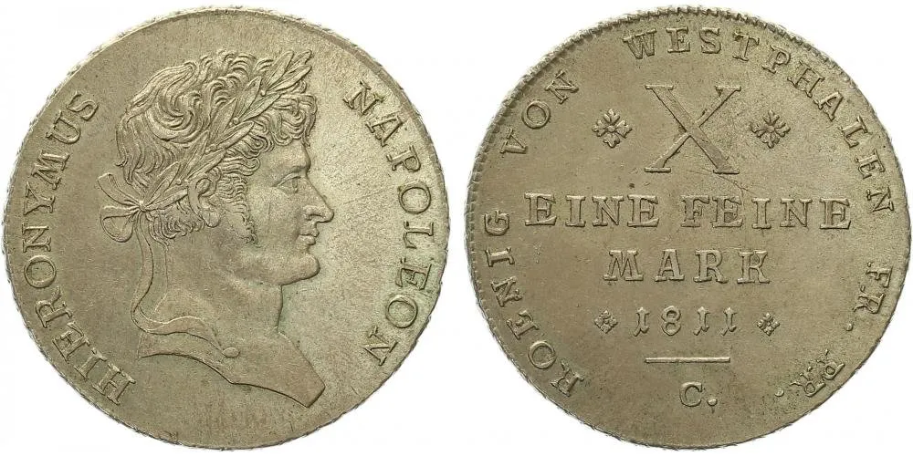 Westfalen, Hieronymus Napoleon, 1807 - 1813 — 1