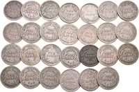 Soubor mincí - Dime 1892, 1897, 1898, 1899, 1899 O, 1900 S, 1901 O, — 2
