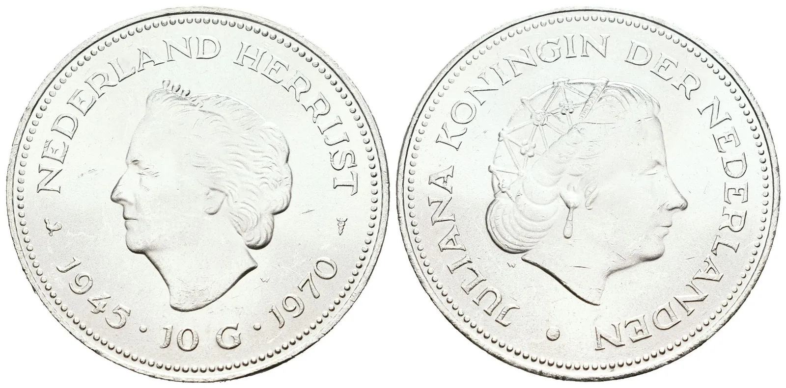 Nizozemí, 10 Gulden 1970