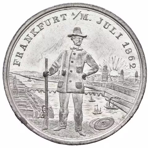AE Medaile 1862 - I. Německý střelecké festival ve Frankfurtu.
