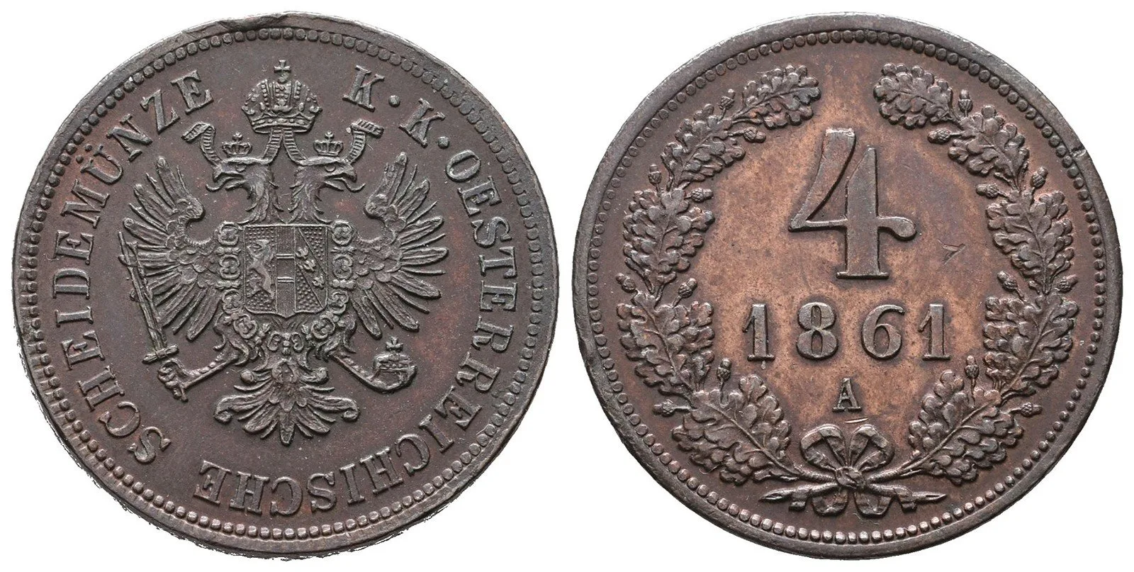 Rakouská a spolková měna, 1857 - 1892 — 1