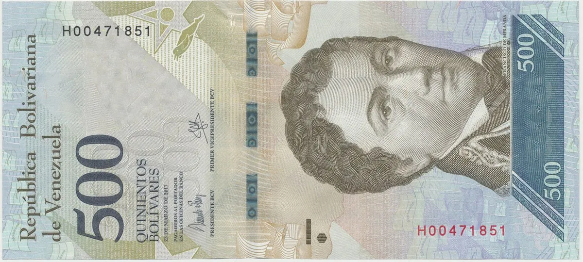 Venezuela, 500 Bolivares 2017, P.94b
