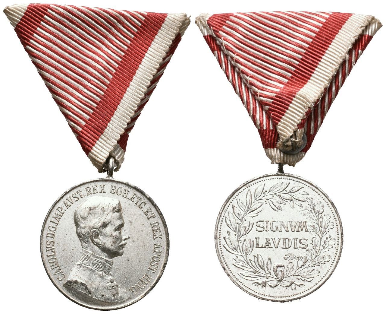 Signum Laudis, Karlova stříbrná medaile