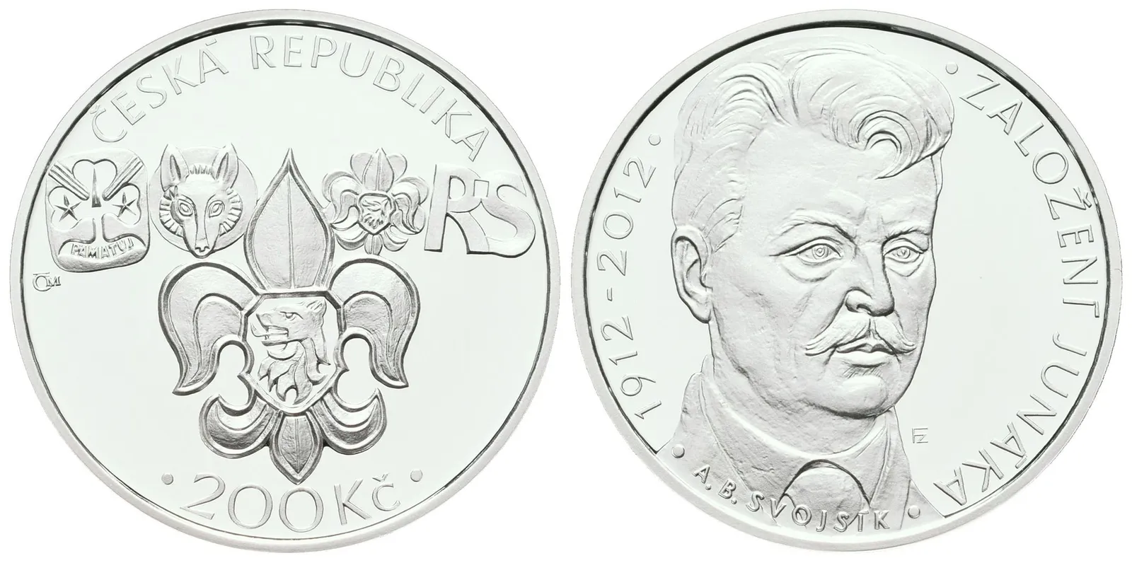200 Kč 2012 - Junák, PROOF