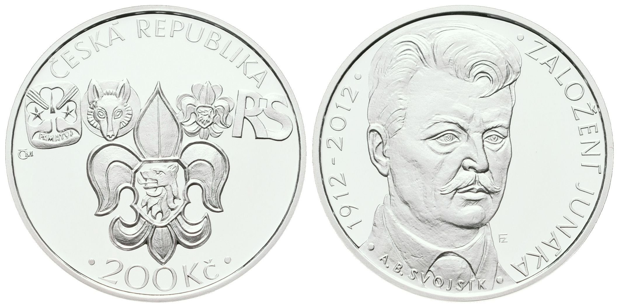 200 Kč 2012 - Junák, PROOF