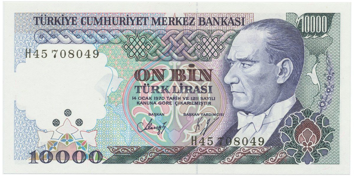 Turecko, 10.000 Lira (1982), P.199
