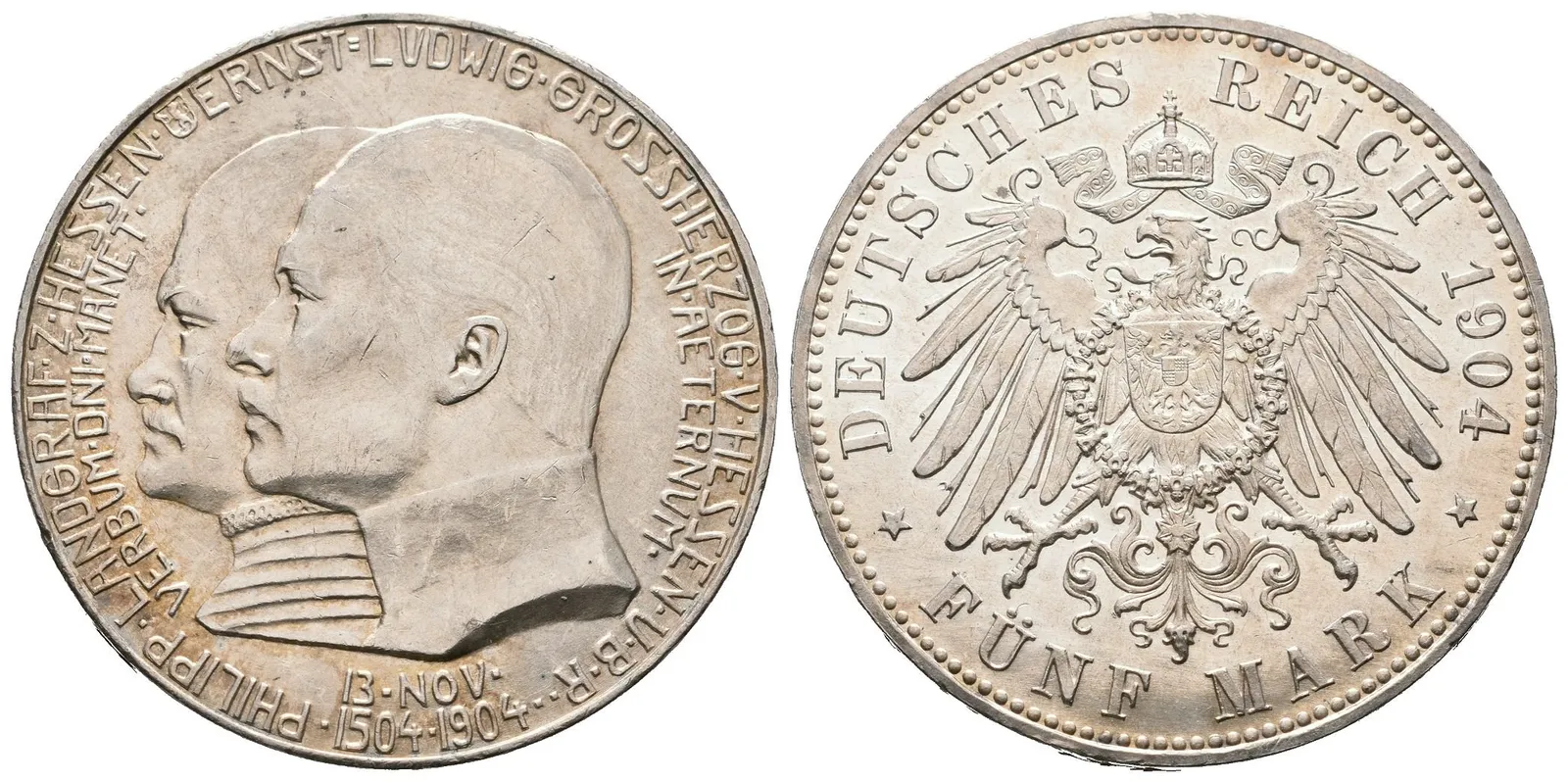 Hessen, 5 Marka 1904