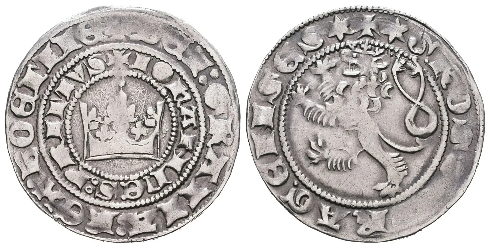 Jan Lucemburský, Pražský groš, Castelin 1