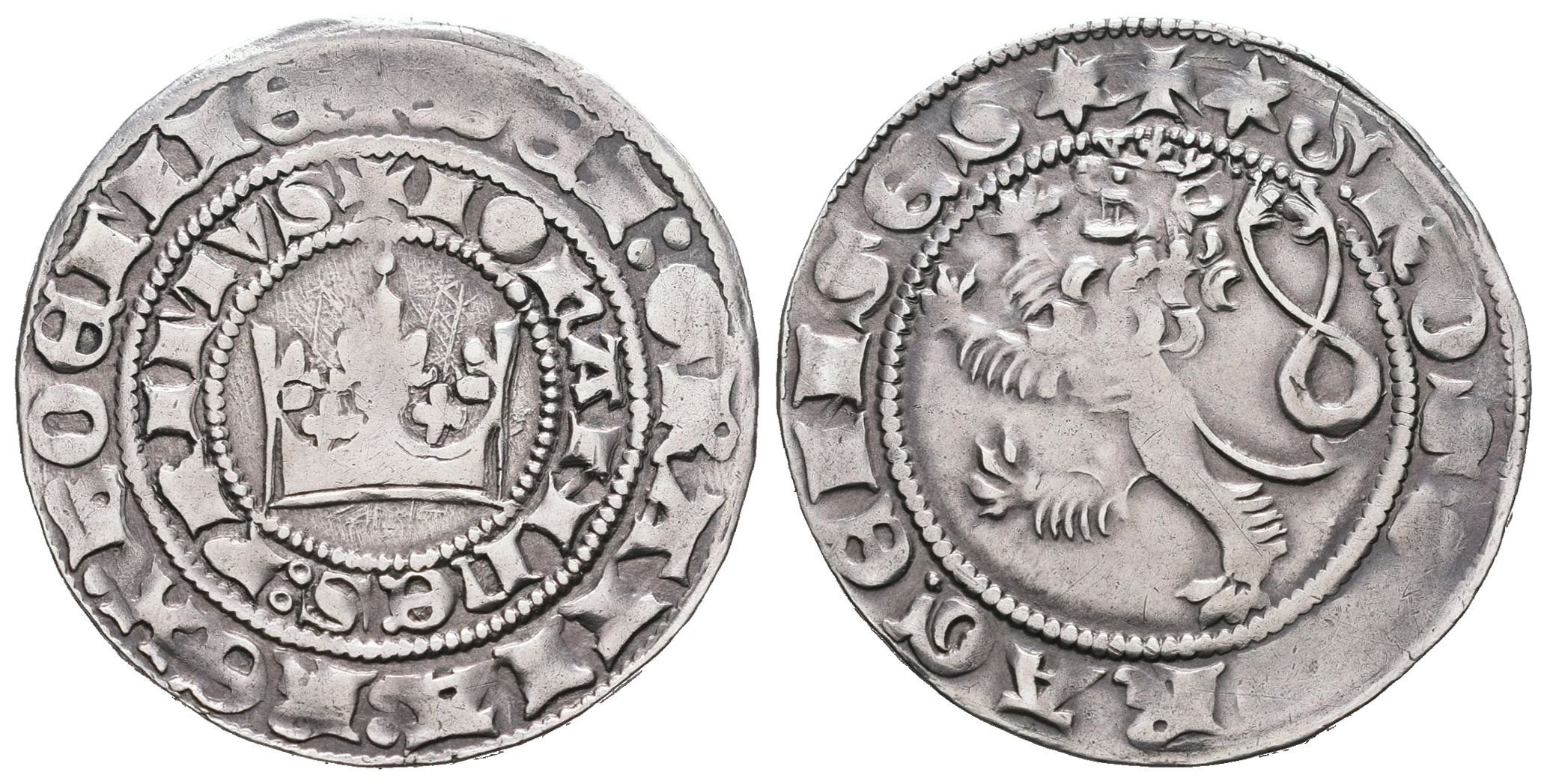 Jan Lucemburský, Pražský groš, Castelin 1
