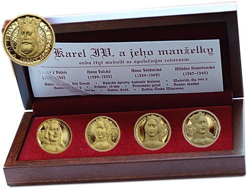 Medaile 2008 - Karel IV. a jeho manželky