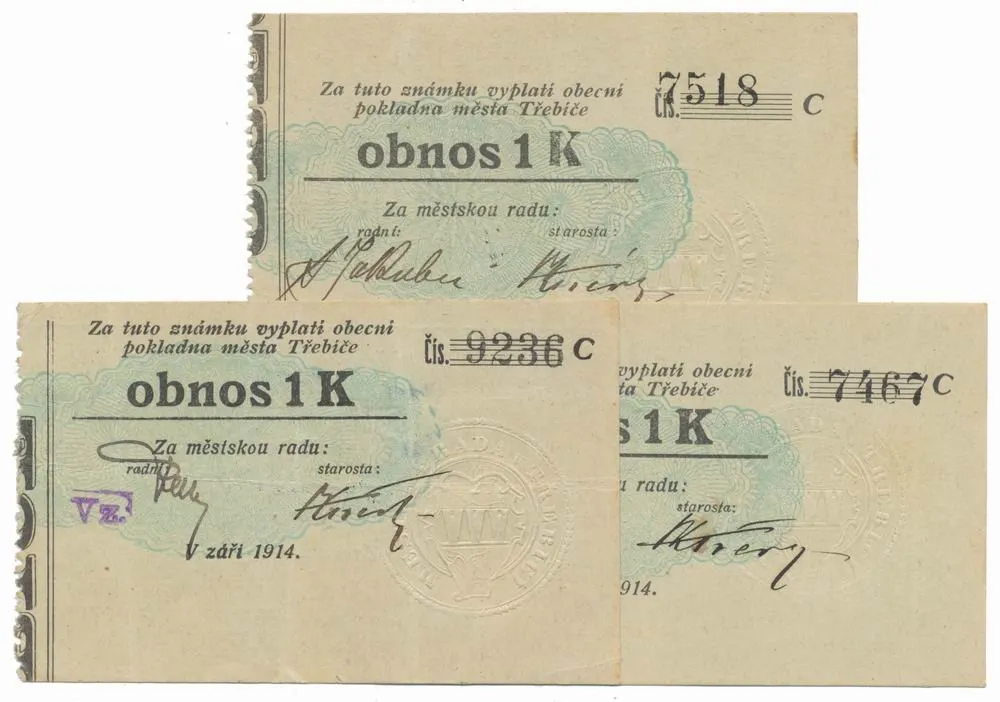 Nouzovky české od roku 1914 — 1