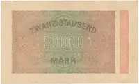 Německo, 20000 Mark 1923, Ro.84g - fotografie 2