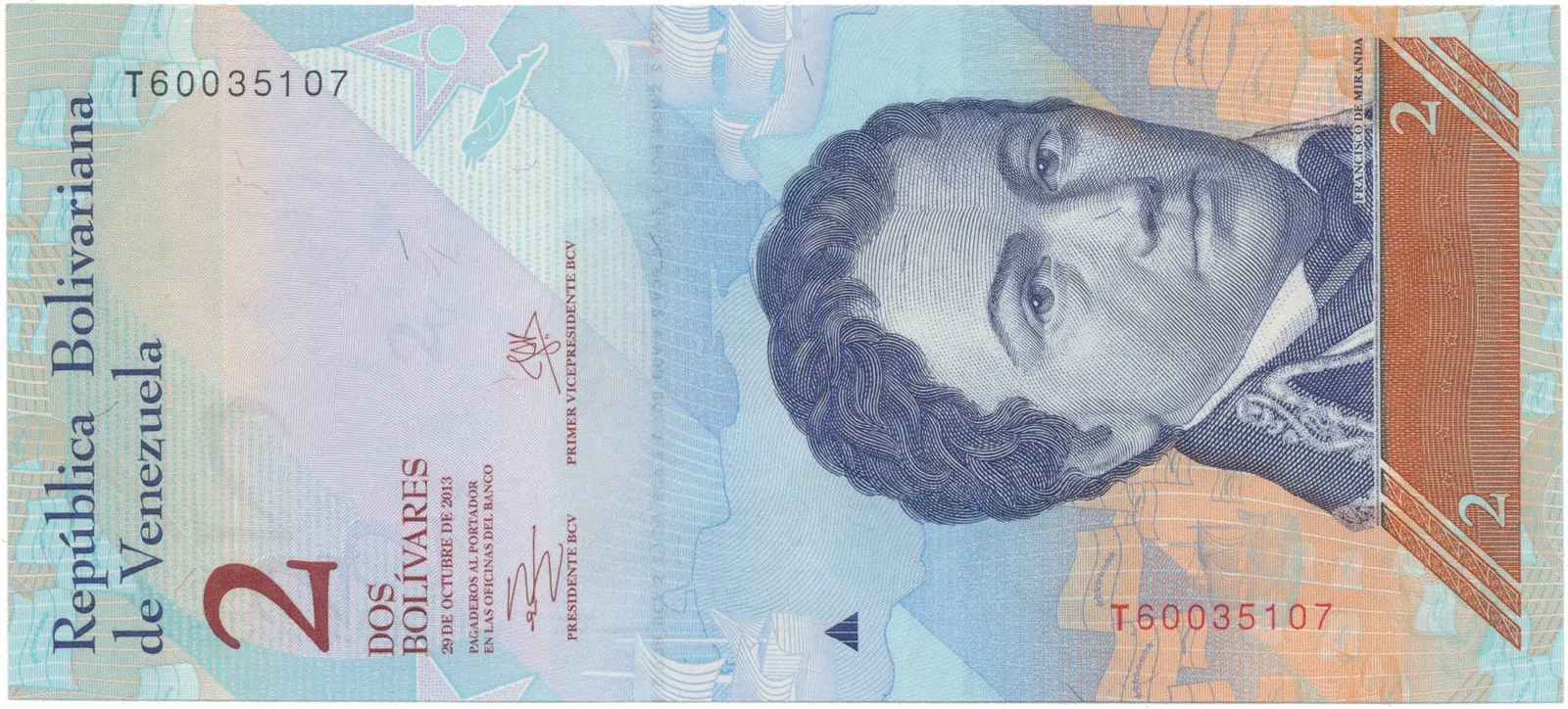 Venezuela, 2 Bolivares 2013, P.88f
