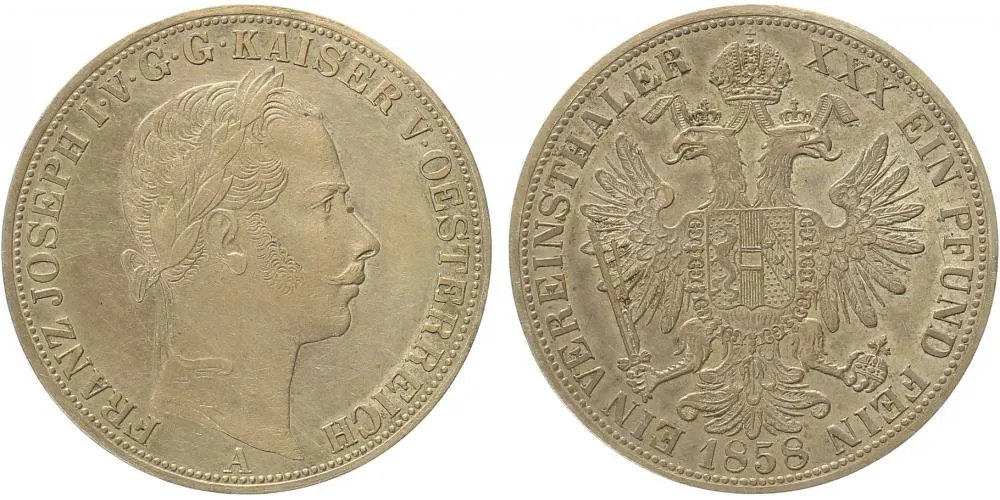 Rakouská a spolková měna, 1857 - 1892 — 1