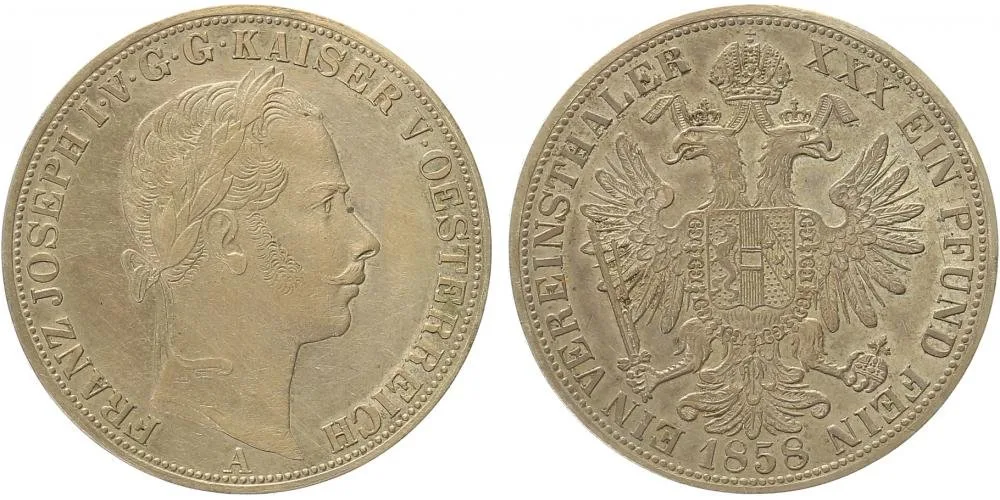 Rakouská a spolková měna, 1857 - 1892 — 1