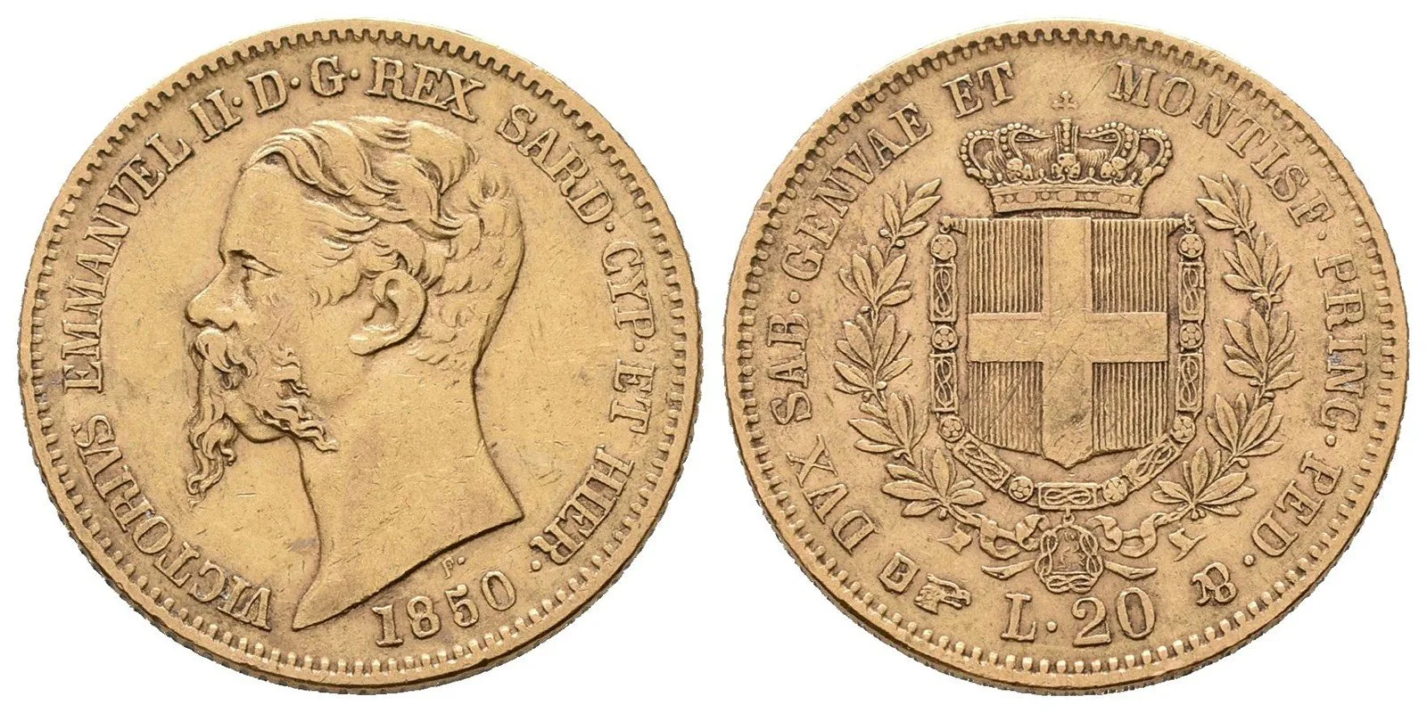 Itálie - Sardínie, Vittorio Emanuele II., 1849 - 1878 — 1