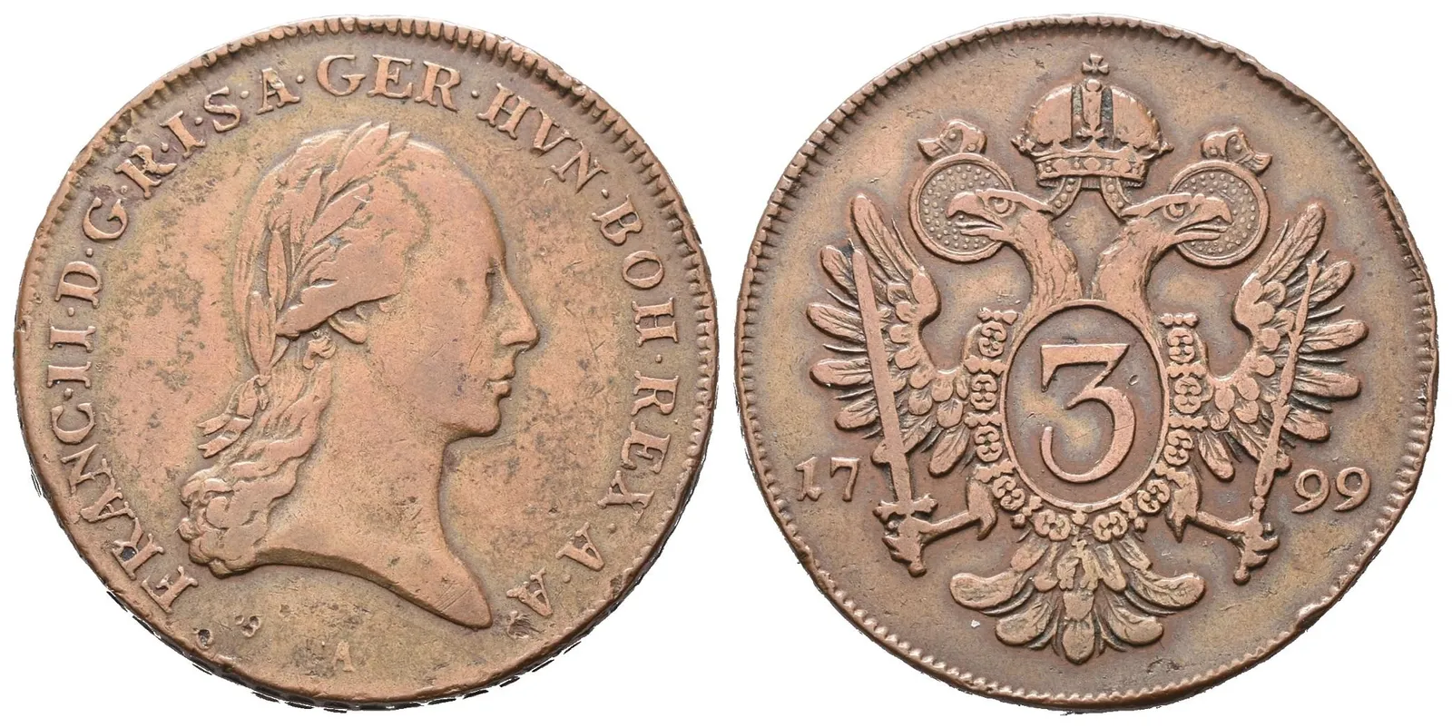 František II., 3 Krejcar 1799 A