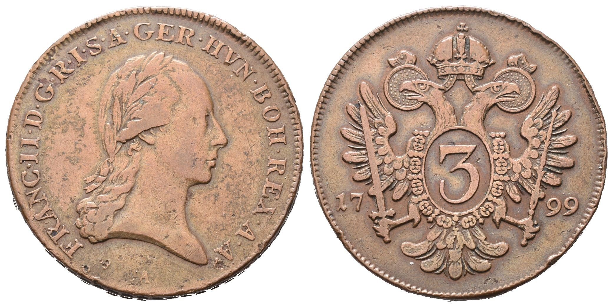 František II., 3 Krejcar 1799 A