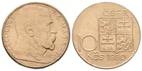 10 koruna 1990 - T. G. Masaryk, varianta E