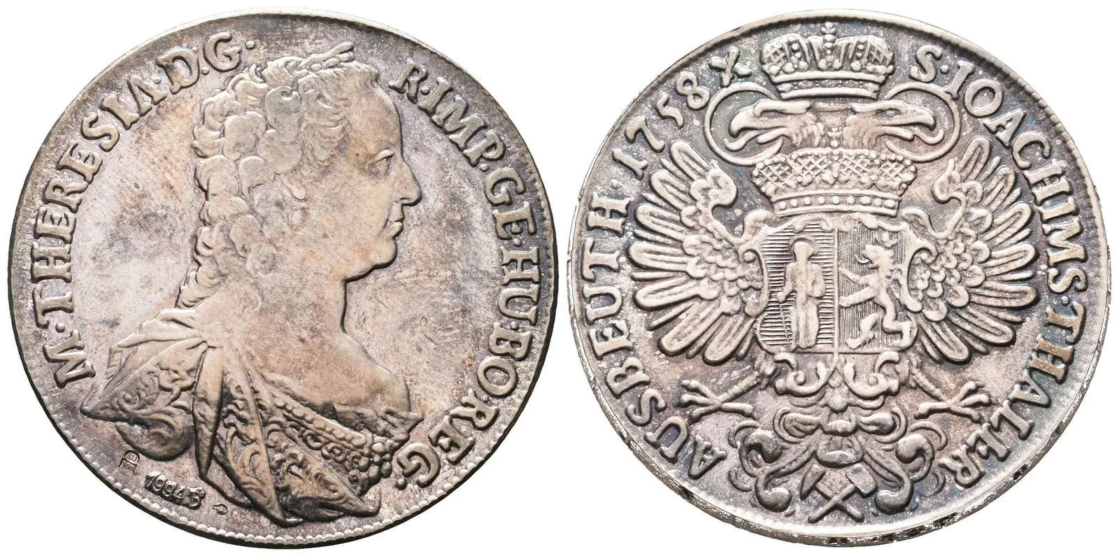 Výtěžkový tolar Marie Terezie 1758