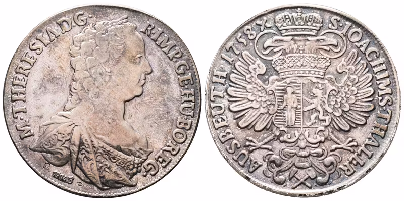 Výtěžkový tolar Marie Terezie 1758