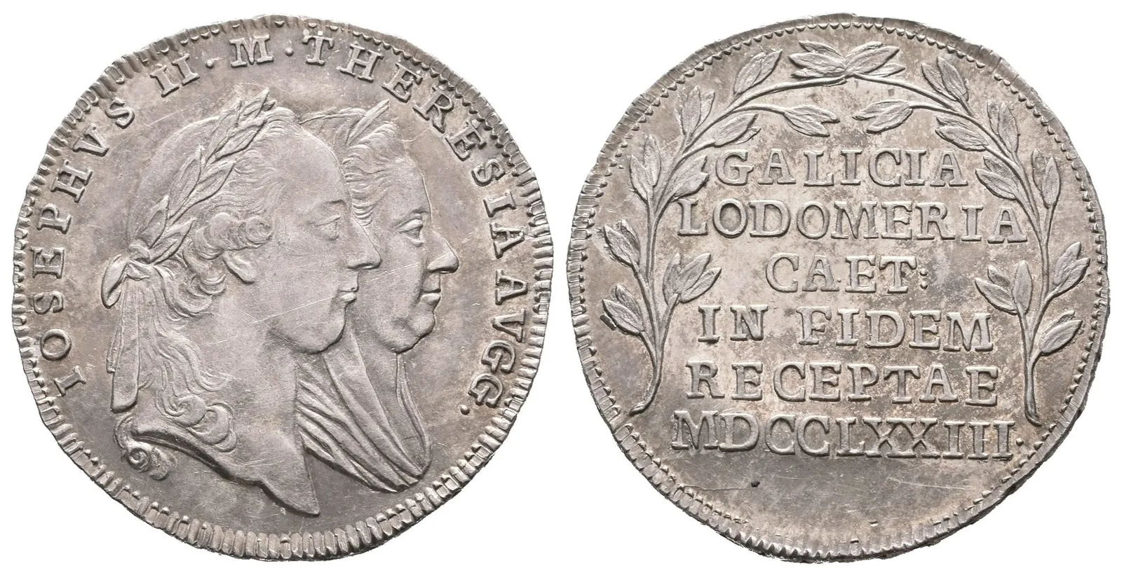 AR Velký žeton 1773 (J. M. Krafft)- K holdování v Haliči a Vladiměřsku. Dvojité — 1