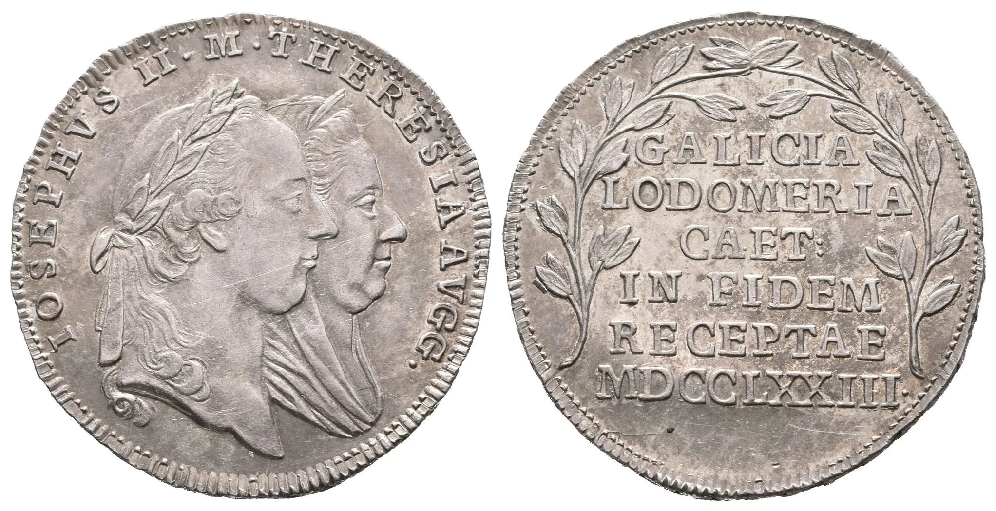 AR Velký žeton 1773 (J. M. Krafft)- K holdování v Haliči a Vladiměřsku. Dvojité — 1