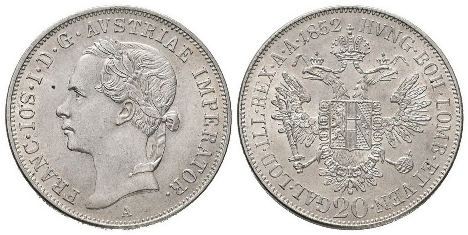 Konvenční měna, 1848 - 1857 — 1