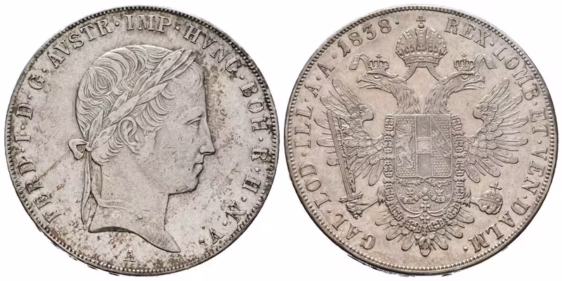 Ferdinand V., Tolar, 1838 A, Vídeň