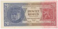 20 Koruna 1926, série Hh, 2 čísla za sebou, Hej.21c2 - fotografie 4