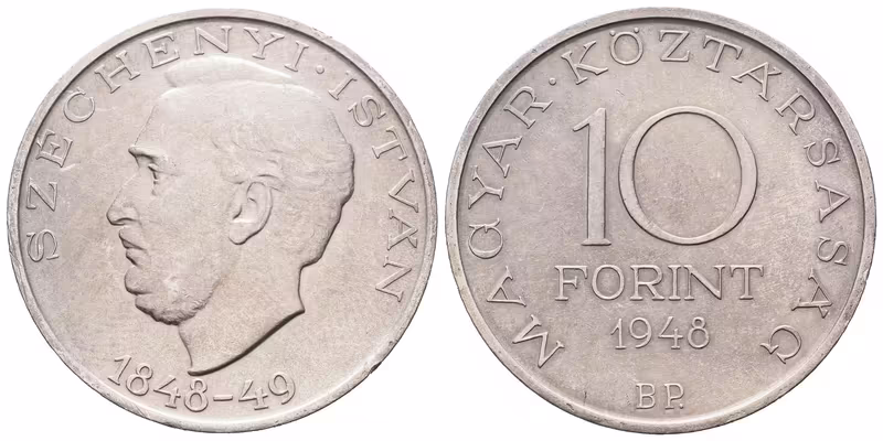 Maďarsko, 10 Forint 1948