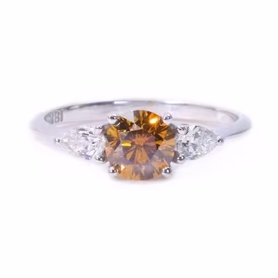 18 kt. Bílé zlato - Prsten - Diamant 0,88 ct