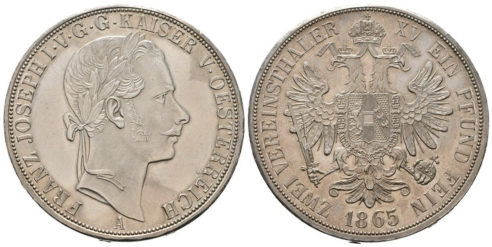Rakouská a spolková měna, 1857 - 1892 — 1