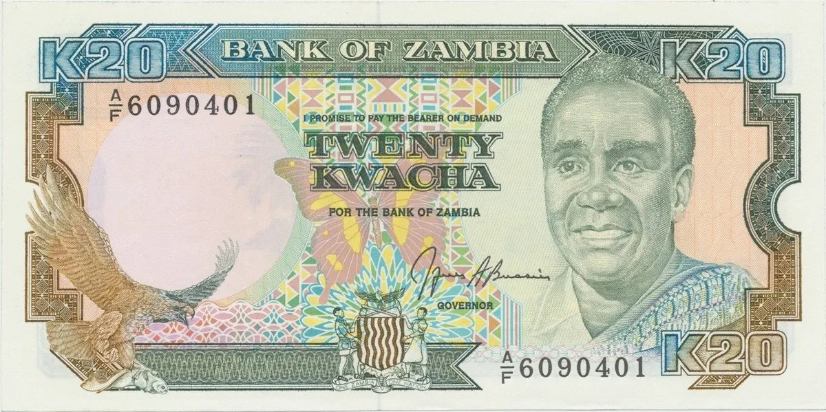 Zambie, 20 Kwacha (19991), P.32b