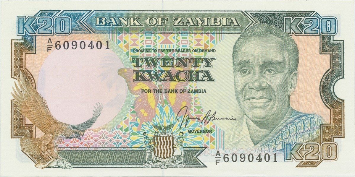Zambie, 20 Kwacha (19991), P.32b