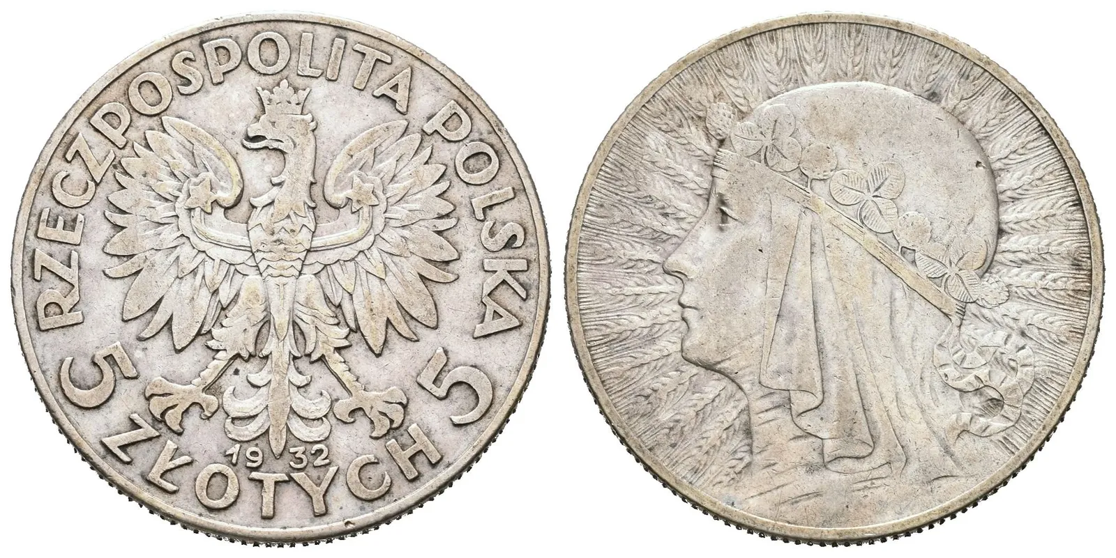 Polsko, 5 Zlotých 1932 - Polonia