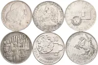 Soubor mincí 10 Kčs - 1957 - CH. J. Willenberg a Komenský, — 1
