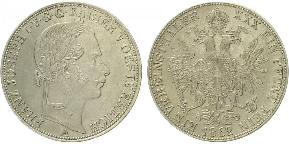 Rakouská a spolková měna, 1857 - 1892 — 1
