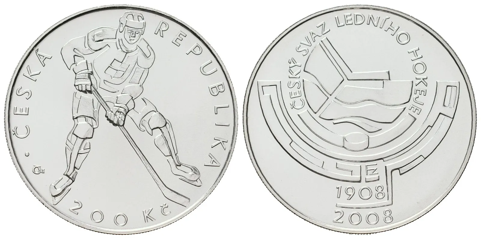 200 Kč 2008 - Český svaz ledního hokeje