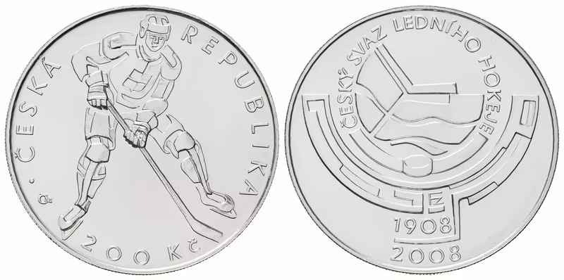 200 Kč 2008 - Český svaz ledního hokeje