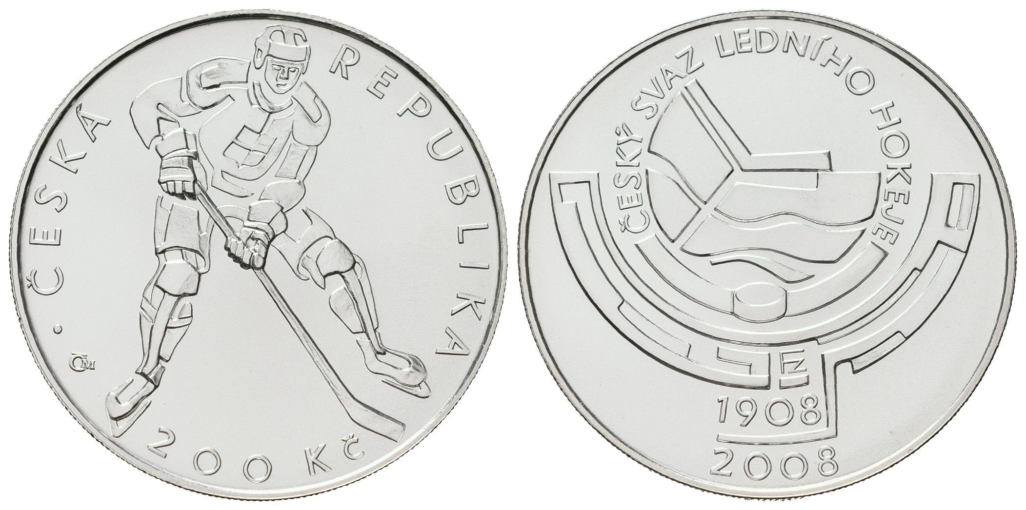 200 Kč 2008 - Český svaz ledního hokeje