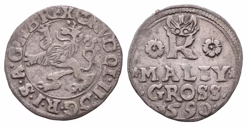 Rudolf II., Malý groš 1590, Jáchymov