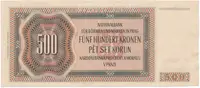 500 Koruna 1942, II. vydání, SPECIMEN, Hej.36a.S1 - fotografie 4