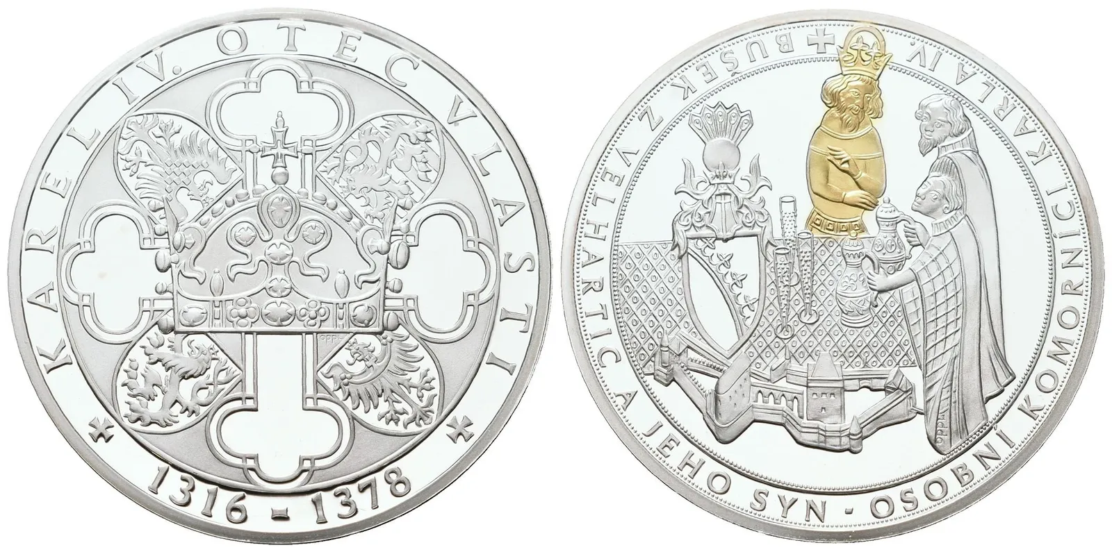 Stříbrná investiční medaile - Osobní komornící - Ag 24,5 g - 999/1000